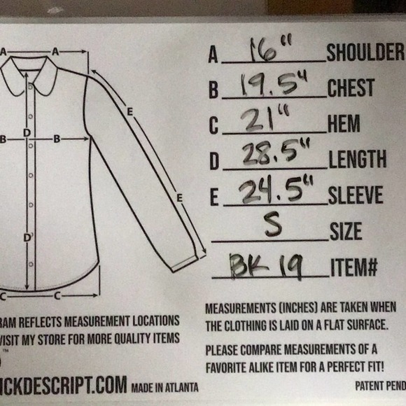 Cloth & Stone | Blue Chambray White Printed Long Sleeve Button Front Shirt S - Picture 7 of 7